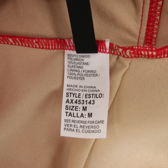 Alex Marie Tankini Swim Top Red V Neck Cutout Back Padded Bra Size Medium NWT - Picture 11 of 13